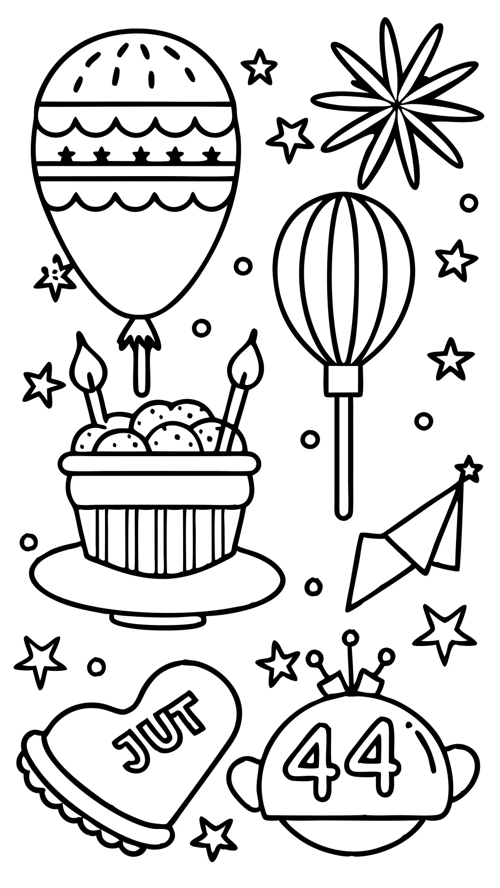 4th of july coloring pages free to print